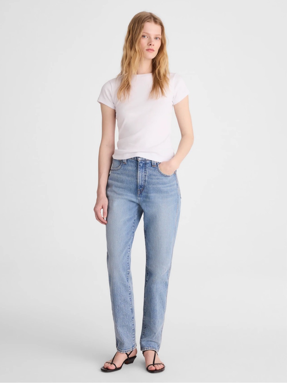 Madewell NWOT Medium Wash High-Rise Straight Leg Perfect Vintage Women's Jeans